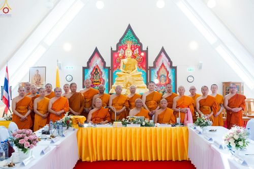 ภาพ No.234160:วันที่ 19 กรกฎาคม พ.ศ. 2568 พิธีเจริญพระพุทธมนต์ ถวายพระพรชัยมงคล แด่พระบาทสมเด็จพระวชิรเกล้าเจ้าอยู่หัว โดยพระราชวชิรศาสนวิเทศ และคณะสงฆ์  , การประชุมสหภาพพระธรรมทูตไทยในทวีปยุโรป (ส.ธ.ย.) เขต 3 สมัยวิสามัญ ครั้งที่ 2/2568  ณ วัดไทยนอร์เวย์