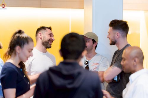 ภาพ No.229359:วันที่ 15 มิถุนายน พ.ศ. 2568 Meditation wisdom talks 2025 โดย พระอาจารย์ไมเคิล วีรธมฺโม และ พระอาจารย์นิค สนฺตจิตฺโต โดยมีผู้เข้าร่วมโครงการ เป็นชาวสวีเดนและชาวยุโรป จำนวน 30 ท่าน  ณ โรงแรม Radissonblu waterfront กรุงสตอกโฮล์ม ประเทศสวีเดน