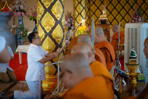 ภาพ No.210671:วันพฤหัสบดีที่ 13 มีนาคม พ.ศ. 2568  สมโภชพระประธานอุโบสถวัดป่าอุบลแก้ว จังหวัดอุบลราชธานี