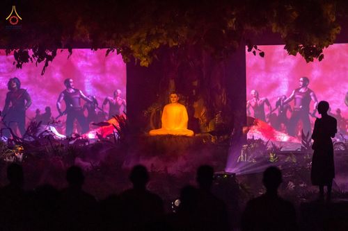 ภาพ No.80445:องค์กรภาคีเครือข่าย "บวร" จังหวัดปทุมธานี ศึกษาดูงานโครงการบรรพชาสามเณรฟื้นฟูพระพุทธศาสนาทั่วไทย ชมนิทรรศการ และสื่อนวัตกรรมพระพุทธศาสนาภาพยนต์ 3 มิติ - จักรวาลนฤมิต เรื่อง "พระสัมมาสัมพุทธเจ้า พระบรมศาสดาเอกของโลก" วันศุกร์ที่ 28 เมษายน พ.ศ.2566