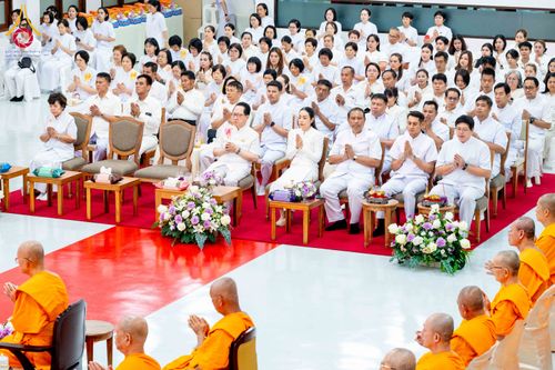 ภาพ No.315337:วันอังคารที่ 24 มีนาคม พ.ศ. 2569 พิธีบำเพ็ญกุศล คุณพ่อณรงค์ จินตมากุล  สิริอายุ 99 ปี 11 เดือน โยมบิดา พระครูปลัดรัตนวีรวัฒน์ (รังสฤษดิ์ อิทฺธิจินตโก) ที่ปรึกษาเจ้าคณะจังหวัดปทุมธานี เจ้าอาวาสวัดพระธรรมกาย  ณ ห้องปลูกศรัทธา 2 วัดพระธรรมกาย ปทุมธานี