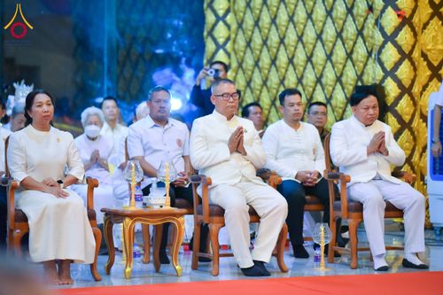 ภาพ No.210740:วันพฤหัสบดีที่ 13 มีนาคม พ.ศ. 2568  สมโภชพระประธานอุโบสถวัดป่าอุบลแก้ว จังหวัดอุบลราชธานี