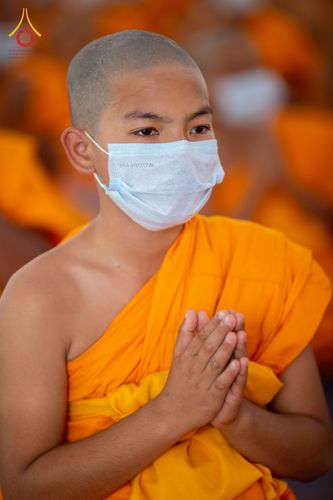 ภาพ No.76001:พิธีบรรพชาสามเณร ณ วัดปันชารี สันติปูร์ อรัญกฏิ เมืองคาร์กาชารี ประเทศบังกลาเทศ วันที่ 10 กุมภาพันธ์ พ.ศ. 2566