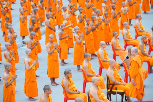 ภาพ No.79952:พิธีขอบรรพชา , พิธีคล้องอังสะ พิธีขอสรณคมน์และศีล , พิธีขอนิสสัย ในโครงการบรรพชาสามเณรฟื้นฟูพระพุทธศาสนาทั่วไทย วันเสาร์ที่ 8 เมษายน พ.ศ.2566