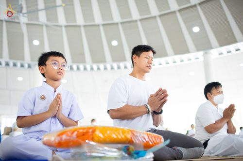 ภาพ No.90563:พิธีบุพเปตพลี  ครั้งที่ 141 ร่วมอุทิศบุญแด่หมู่ญาติที่ล่วงลับไปแล้ว และสืบทอดอายุพระพุทธศาสนา วันพฤหัสบดีที่ 14 ตุลาคม พ.ศ.2566 วันพระแรม 15 ค่ำ เดือน 10 ณ หอฉันคุณยายอาจารย์ฯ วัดพระธรรมกาย