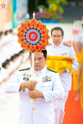 ภาพ No.78566:พิธีต้อนรับสัญญาบัตร พัดยศ ผ้าไตรและถวายมุทิตาสักการะฯ พระครูสิทธิรัตนวิเทศ และ พระครูวิเทศสันติคุณ วันอังคารที่ 28 มีนาคม พ.ศ. 2566 ณ อุโบสถวัดพระธรรมกาย