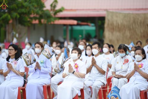 ภาพ No.84409:พิธีทอดผ้าป่า พิธีอัญเชิญปฐมรัตนปฐวี และพิธีตอกเสาเข็มต้นสุดท้าย เพื่อสถาปนาอาคาร 80 ปี หลวงพ่อธัมมชโย ณ ศูนย์ปฏิบัติธรรมวิหารแดง ตำบลเจริญธรรม อำเภอวิหารแดง จ.สระบุรี  วันที่ 23 กรกฎาคม พ.ศ. 2566