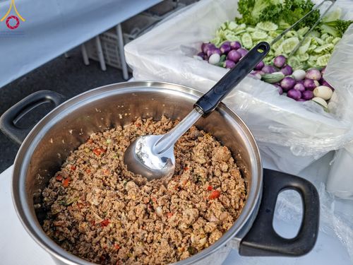 ภาพ No.106721:พิธีถวายภัตตาหารเป็นสังฆทาน แด่คณะพระธรรมยาตราฯ ในโครงการธรรมยาตรากตัญญูบูชา มหาปูชนียาจารย์ พระมงคลเทพมุนี(สด จนฺทสโร) พระผู้ปราบมาร อนุสรณ์สถาน 7 แห่ง ปีที่ 12 วันที่ 6 มกราคม พ.ศ. 2567 ณ อนุสรณ์สถานโลตัสแลนด์ จ.สุพรรณบุรี