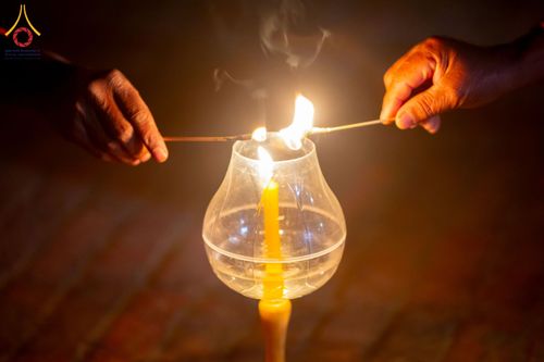 ภาพ No.210514:วันเสาร์ที่ 8 มีนาคม พ.ศ. 2568 พิธีจุดประทีป โครงการบรรพชาสามเณรชาวเนปาล 500 รูป ณ ชาตสถานอุทยานลุมพินีวัน ที่ประสูติขององค์สมเด็จพระสัมมาสัมพุทธเจ้า ลุมพินี ประเทศเนปาล