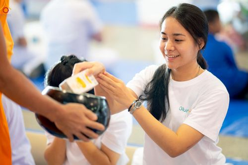 ภาพ No.227903:วันอาทิตย์ที่ 1 มิถุนายน พ.ศ. 2568 พิธีตักบาตร , พิธีบูชาข้าวพระ ณ วัดพระธรรมกาย จ.ปทุมธานี