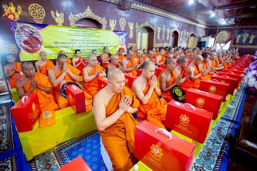 ภาพ No.224420:วันที่ 8 พฤษภาคม พ.ศ. 2568 พิธีถวายมหาสังฆทาน 101 วัด  บูชาธรรมอายุวัฒนมงคล 100 ปี สมเด็จอาชญาธรรมพระเจ้า สมเด็จพระสังฆราชแห่งคณะสงฆ์ไทยเขิน นครเชียงตุง ในนามพระครูบาไชยบูลย์ ธัมมชโย ณ วัดราชฐานหลวงเชียงยืน รัฐฉาน สาธารณรัฐแห่งสหภาพเมียนมา