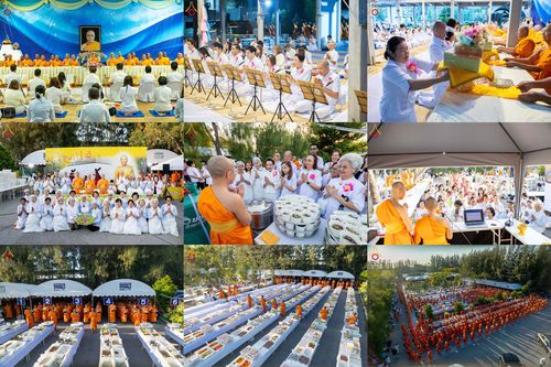 วันที่ 4 มกราคม พ.ศ. 2569 พิธีถวายภัตตาหารเป็นสังฆทาน แด่พระธรรมยาตรา ในโครงการธรรมยาตรา กตัญญูบูชา มหาปูชนียาจารย์ พระมงคลเทพมุนี(สด จนฺทสโร) พระผู้ปราบมาร อนุสรณ์สถาน 7 แห่ง ปีที่ 14 ณ อนุสรณ์สถานมหาวิหารพระมงคลเทพมุนี (โลตัสแลนด์) อ.สองพี่น้อง จ.สุพรร