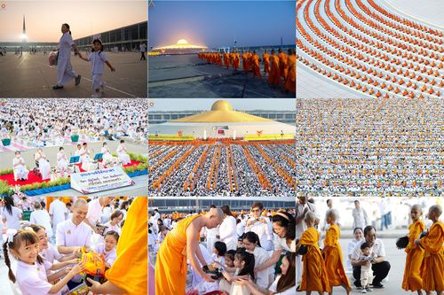 ภาพ No.279677:วันที่ 1 มกราคม พ.ศ.2569 พิธีตักบาตรในวันขึ้นปีใหม่ ณ ลานธรรม วัดพระธรรมกาย