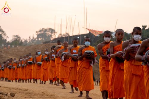 ภาพ No.131094:Photo Story ปฐมบรรพชาชาวพุทธมาร์มา Episode 4/5 วันที่ 13 กุมภาพันธ์พ.ศ. 2567 ณ วัดธัมจักร อรัญกุฏิ บังกลาเทศ