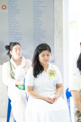 ภาพ No.86020:งานบุญครบรอบ 12 ปี ณ ศูนย์อบรมเยาวชนนครปฐม วันเสาร์ ที่ 19 สิงหาคม พ.ศ. 2566 พิธีทอดผ้าป่าบำรุงศูนย์ และพิธีเจริญพระพุทธมนต์ ฉลองหอฉันคุณยายฯ ประธานสงฆ์  พระมหาคมสัน  ธมฺมาสนฺโน ประธานบุญพิธี กัลฯสุนทรินทร์  จันทนา และคณะเจ้าภาพจังหวัดนครปฐม