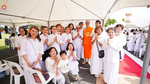 ภาพ No.141604:พิธีประดิษฐานลูกนิมิตมหาสมบัติ  ผูกสีมา สถาปนาอุโบสถ "บูชาธรรม 80 ปี หลวงพ่อธัมมชโย" ณ วัดพระธรรมกายโทชิหงิ ประเทศญี่ปุ่น วันอาทิตย์ที่ 16 มิถุนายน พ.ศ. 2567