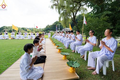 ภาพ No.147398:พิธีตัดปอยผม ขอขมา มอบบาตร ผ้าไตร โครงการปฐมอุปสมบท สมโภชอุโบสถ บูชาธรรม 80 ปี หลวงพ่อธัมมชโย ณ วัดพระธรรมกายโทชิหงิ ประเทศญี่ปุ่น วันพฤหัสบดีที่ 8 สิงหาคม พ.ศ. 2567