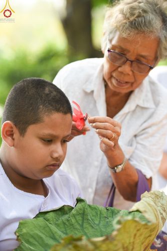 ภาพ No.135192:พิธีตัดปอยผม, พิธีขอขมารับผ้าไตร, พิธีบรรพชา, พิธีถวายบาตร ในโครงการบรรพชาสามเณร ฟื้นฟูพระพุทธศาสนาทั่วไทย  ณ ศูนย์ปฏิบัติธรรมบุญประสาน ต.พญาเย็น อ.ปากช่อง จ.นครราชสีมา วันที่ 5 เมษายน พ.ศ. 2567