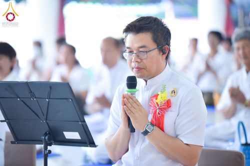 ภาพ No.216621:วันเสาร์ที่ 5 เมษายน พ.ศ. 2568 พิธีทอดผ้าป่าสามัคคีสร้างกุฎิสงฆ์ ณ ธุดงคสถานอำนาจเจริญ