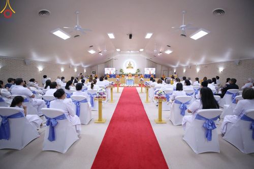 พิธีทอดกฐินบรมจักรพรรดิ ณ วัดพระธรรมกายเท็กซัส รัฐเท็กซัส สหรัฐอเมริกา วันอาทิตย์ที่ 12 พฤศจิกายน พ.ศ. 2566