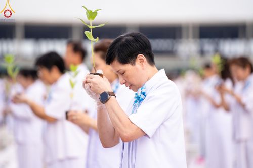 ภาพ No.160393:พิธีปลูกต้นทรัพย์บานชื่น ณ ลานธรรม พระมหาธรรมกายเจดีย์ วัดพระธรรมกาย จ.ปทุมธานี วันพฤหัสบดีที่ 10 ตุลาคม พ.ศ. 2567