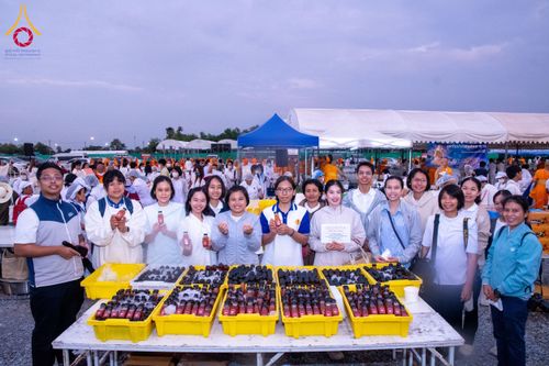 ภาพ No.118692:พิธีถวายภัตตาหารเป็นสังฆทาน แด่คณะพระธรรมยาตรา วันที่ 25 มกราคม พ.ศ. 2567 ณ อนุสรณ์สถานบางนางแท่น จ.นครปฐม