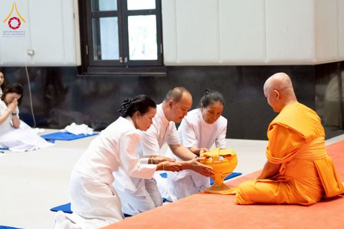 ภาพ No.223689:วันที่ 11 พฤษภาคม พ.ศ. 2568 พิธีบรรพชาของอุบาสก พิสิทธิ์ หมื่นแกล้ว  ณ วัดพระธรรมกาย