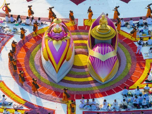 ภาพ No.116730:พิธีต้อนรับพระธรรมยาตรา ปีที่ 12 ณ อนุสรณ์สถานบางปลา จ.นครปฐม วันที่ 21 มกราคม พ.ศ. 2567