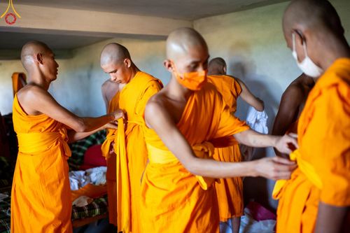 ภาพ No.130386:Photo Story ปฐมบรรพชาชาวพุทธมาร์มา Episode 3/5 วันที่ 9 กุมภาพันธ์ พ.ศ. 2567 ในโครงการบรรพชาสามเณร ครั้งแรกของชาวพุทธมาร์มา บังกลาเทศ ณ วัดธัมจักร อรัญกุฏิ เมืองรัมการ์ คาร์กาชารี บังกลาเทศ