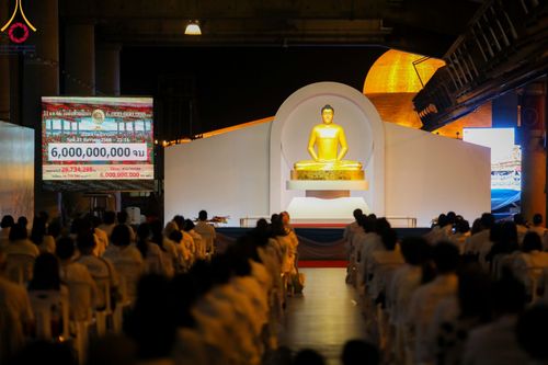 ภาพ No.105193:พิธีฉลองชัยสวดมนต์บทธรรมจักร 6,000,000,000 จบ และสวดมนต์ข้ามปี ณ มหารัตนวิหารคด วัดพระธรรมกาย ในวันที่ 31 ธันวาคม พ.ศ. 2566
