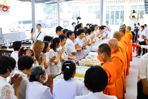 ภาพ No.114459:พิธีถวายภัตตาหารเป็นสังฆทาน แด่คณะพระธรรมยาตรา ปีที่ 12 วันที่ 18 มกราคม พ.ศ. 2567 ณ วัดโบสถ์(บน) บางคูเวียง จ.นนทบุรี