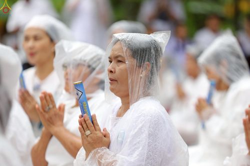 ภาพ No.234054:วันอาทิตย์ที่ 20 กรกฎาคม พ.ศ.2568 พิธีทอดผ้าป่า และพิธีตอกเสาเข็มต้นแรก สร้างอาคารปฏิบัติธรรมพระมงคลเทพมุนี ณ ศูนย์ปฏิบัติธรรมสุราษฏร์ธานี