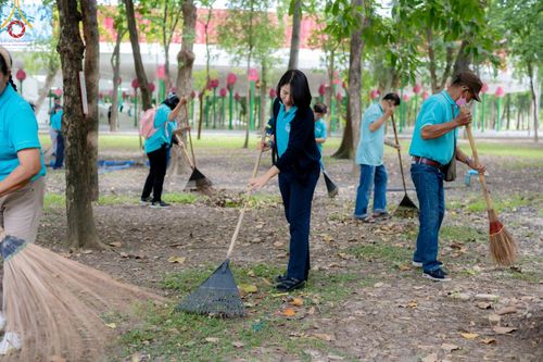 ภาพ No.145935:ชมรมจิตอาสาอนุรักษ์สิ่งแวดล้อม รับบุญทำความสะอาดบริเวณโบสถ์พระไตรปิฎก วัดพระธรรมกาย จ.ปทุมธานี วันที่ 25 กรกฎาคม พ.ศ. 2567