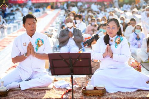 ภาพ No.75686:พิธีเจริญพระพุทธมนต์ และ ตักบาตรพระ 1,111 รูป  บำเพ็ญกุศลเพื่อถวายพระพรชัยมงคลแด่  สมเด็จพระเจ้าลูกเธอ เจ้าฟ้าพัชรกิติยาภา นเรนทิราเทพยวดี กรมหลวงราชสาริณีสิริพัชร มหาวัชรราชธิดา วันเสาร์ที่ 11 กุมภาพันธ์ พ.ศ. 2566 ณ วัดห้วยตองสัก อ.จอมทอง จ.เชียงใหม่