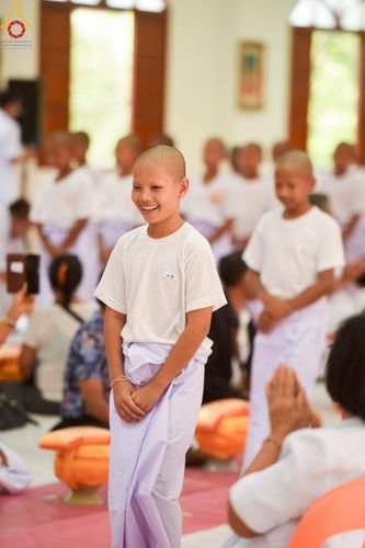 ภาพ No.216347:วันเสาร์ที่ 5 เมษายน พ.ศ. 2568 พิธีขอบรรพชา พิธีขอสรณคมน์และศีล พิธีขอนิสสัย พิธีถวายบาตร ในโครงการบรรพชาสามเณรฟื้นฟูพระพุทธศาสนาทั่วไทย  ณ วัดพระพุทธบาท ราชวรมหาวิหาร ต.ขุนโขลน อ.พระพุทธบาท จ.สระบุรี