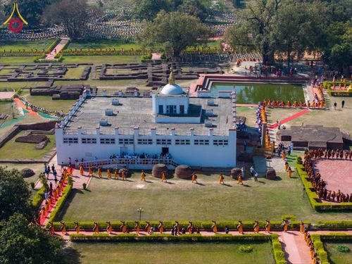 ภาพ No.132019:พิธีต้อนรับ พระ-สามเณร ธรรมยาตรา ในโครงการบรรพชา 1,250 รูป ณ แดนประสูติ สวนลุมพินี ประเทศเนปาล วันที่ 16-17 มีนาคม พ.ศ. 2567
