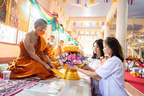 ภาพ No.106460:พิธีทอดผ้าป่าทำนุบำรุงศาสนสถาน ณ วัดใหม่พิบูลย์ผล ต.บางเลน อ.สองพี่น้อง จ.สุพรรณบุรี วันที่ 5 มกราคม พ.ศ. 2567