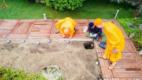 ภาพ No.137099:การเตรียมงาน ขุมหลุมเพื่อพิธีฝังลูกนิมิต ณ วัดพระธรรมกายโทชิหงิ ประเทศญี่ปุ่น วันพฤหัสบดีที่ 16 พฤษภาคม พ.ศ. 2567