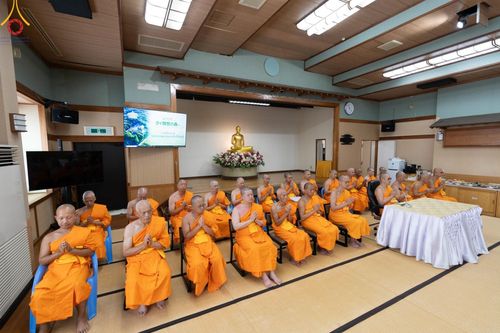 ภาพ No.148866:พิธีวางดวงแก้ว และโปรยรัตนชาติ  สถาปนาหมู่บ้านปฏิบัติธรรม และพิธีถวายภัตตาหารเพลแด่พระบวชใหม่ วัดป่าธรรมกายนานาชาติโทชิหงิ ประเทศญี่ปุ่น วันที่ 13 สิงหาคม พ.ศ. 2567