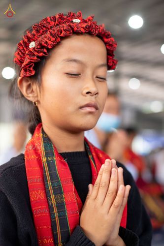 ภาพ No.76535:คณะสงฆ์และสามเณรบังกลาเทศ ปฎิบัติธรรมและจุดโคมประทีปถวายเป็นพุทธบูชา วันที่ 17 กุมภาพันธ์ พ.ศ. 2566