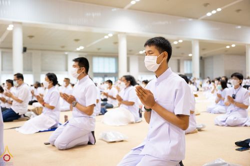 ภาพ No.84306:พิธีเจริญพระพุทธมนต์ ปฏิบัติธรรม เจริญสมาธิภาวนา เพื่อถวายพระพรชัยมงคล และถวายพระราชกุศลแด่พระบาทสมเด็จพระปรเมนทรรามาธิบดีศรีสินทรมหาวชิราลงกรณ พระวชิรเกล้าเจ้าอยู่หัว เนื่องในวันเฉลิมพระชนมพรรษา วันที่ 28 กรกฎาคม พ.ศ. 2566
