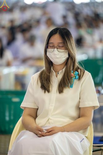 ภาพ No.159044:พิธีตักบาตร ในวันอาทิตย์ต้นเดือน วันที่ 6 ตุลาคม พ.ศ. 2567 ณ สภาธรรมกายสากล วัดพระธรรมกาย