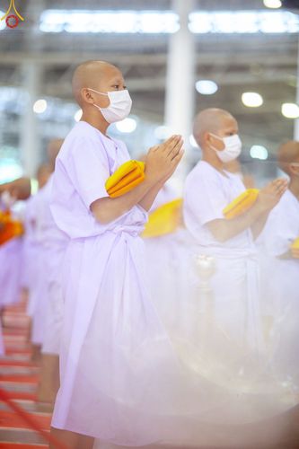 ภาพ No.79855:พิธีขอบรรพชา , พิธีคล้องอังสะ พิธีขอสรณคมน์และศีล , พิธีขอนิสสัย ในโครงการบรรพชาสามเณรฟื้นฟูพระพุทธศาสนาทั่วไทย วันเสาร์ที่ 8 เมษายน พ.ศ.2566