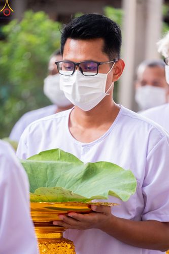 ภาพ No.78615:พิธีตัดปอยผมและปลงผมนาคธรรมทายาท  โครงการบรรพชาและอุปสมบทหมู่ วันคุ้มครองโลก วันที่ 26 มีนาคม พ.ศ.2566 ณ หมู่บ้านบรรลุธรรม วัดพระธรรมกาย