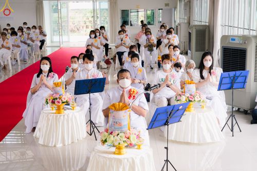 ภาพ No.78043:พิธีทอดผ้าป่า ถวายโซล่าเซลล์ และพิธีถวายกองทุนสนับสนุนการบวชสามเณรภาคฤดูร้อน ณ ศูนย์ปฎิบัติธรรมธาราสายไหม กทม. วันเสาร์ที่ 18 มีนาคม พ.ศ.2566