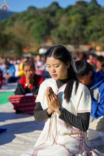 ภาพ No.125213:พิธีตักบาตรเนื่องในวันมาฆบูชา ณ สนามโรงเรียนบ้านนาเกียน  อำเภออมก๋อย จังหวัดเชียงใหม่ วันเสาร์ที่ ๒๔ กุมภาพันธ์ พ.ศ. ๒๕๖๗