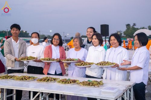 ภาพ No.119042:พิธีถวายภัตตาหารเป็นสังฆทาน แด่คณะพระธรรมยาตรา วันที่ 27 มกราคม พ.ศ. 2567 ณ อนุสรณ์สถานบางปลา จ.นครปฐม