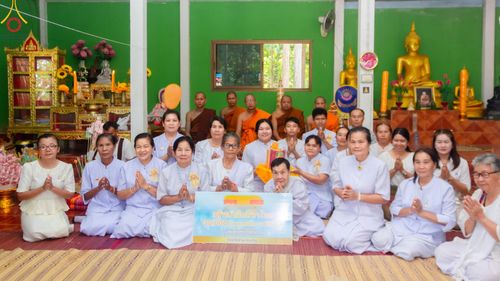 พิธีทอดกฐิน ณ วัดป่าสามัคคีธรรม จ.อำนาจเจริญ ในโครงการกฐินสามัคคีทั่วไทย 30,000 วัด บูชาธรรม 80 ปี หลวงพ่อธัมมชโย โดยคณะศิษยานุศิษย์วัดพระธรรมกาย วันที่ 20 ตุลาคม พ.ศ. 2567