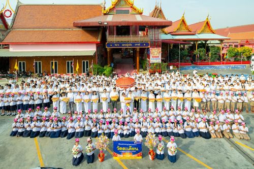 ภาพ No.203490:พิธีทอดผ้าป่าทำนุบำรุงศาสนสถาน ณ วัดตะเคียน ตำบลบางคูเวียง อำเภอบางกรวย จังหวัดนนทบุรี ในโครงการธรรมยาตรา กตัญญูบูชา มหาปูชนียาจารย์ พระมงคลเทพมุนี(สด จนฺทสโร) พระผู้ปราบมาร อนุสรณ์สถาน 7 แห่ง ปีที่ 13 วันที่ 29 มกราคม พ.ศ. 2568