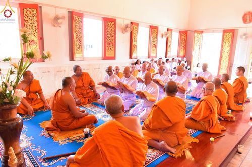 พิธีบรรพชาและอุปสมบทหมู่ธรรมทายาท ในโครงการอุปสมบทหมู่ รุ่นบูชาธรรมมหาปูชนียาจารย์ ณ ศูนย์ปฏิบัติธรรมและศูนย์อบรมเยาวชนเพชรบุรี อ.ท่ายาง จ.เพชรบุรี วันเสาร์ที่ 9 ธันวาคม พ.ศ. 2566